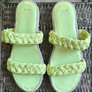 Marc Fisher Women’s Jaimee Braided Flat‎ Espadrille Slip On size 10